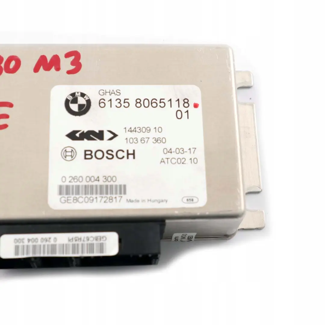 Geregelte Hinterachssperre Steuergerät gHAS 806511 für BMW 3 4 F80 M3 F82 M4 mit Teilenummer 8098151 BMW 3 4 F80 M3 F82 M4 Geregelte Hinterachssperre Steuergerät gHAS 806511 - SKU 8098151 - Teilenummer 8098151