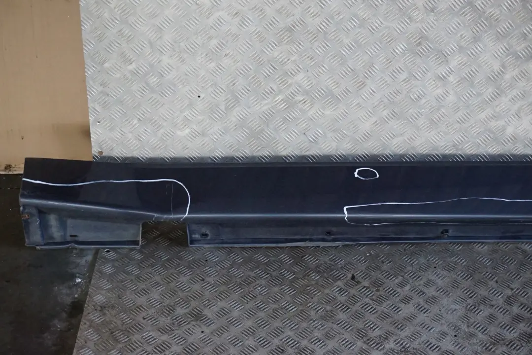 BMW 7 Series E65 Door Sill Cover Skirt Left N/S Toledoblau Toledo Blue Blau - SKU 0140037-TDB - Part number 0140037