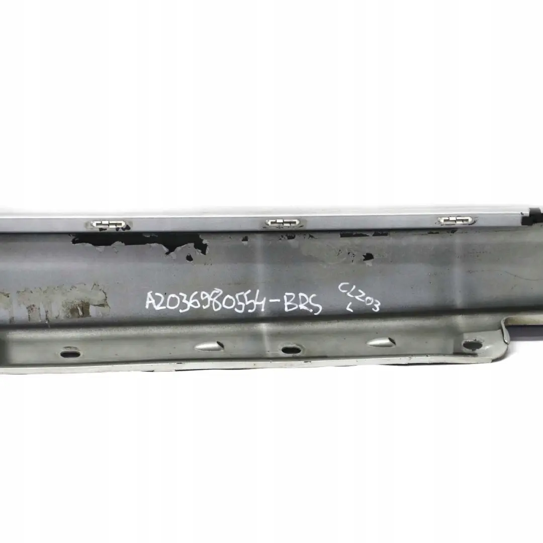  Mercedes-Benz C CL203 W203 Sill Side Cover Skirt Left N/S Brilliant Silver - SKU A2036980554-BRS - Part number A2036980554