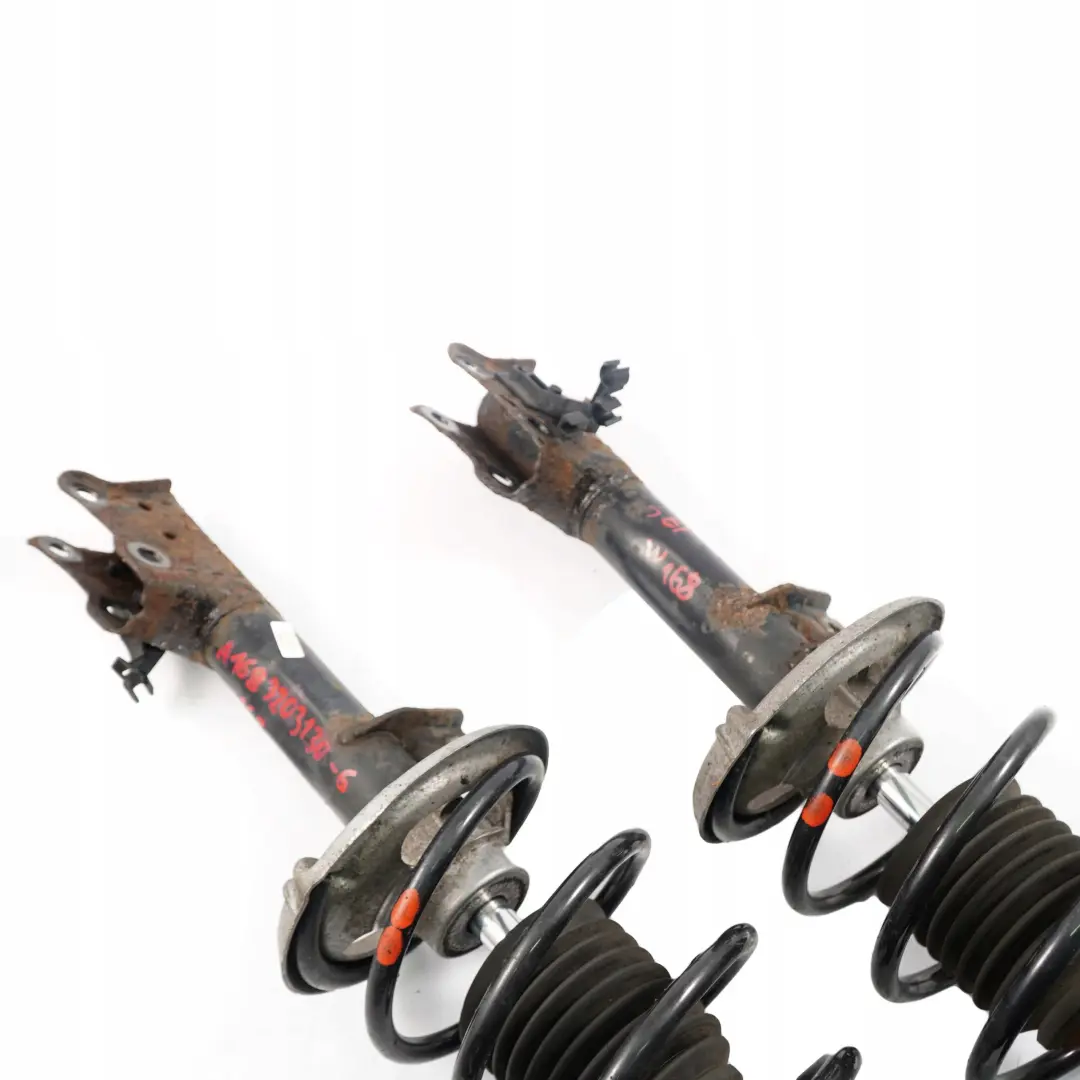 Mercedes-Benz A W168 Front Left Right N/O/S Shock Absorber Spring Strut Set to with Part number A1683203130 Mercedes-Benz A W168 Front Left Right N/O/S Shock Absorber Spring Strut Set - SKU A1683203130-6 - Part number A1683203130