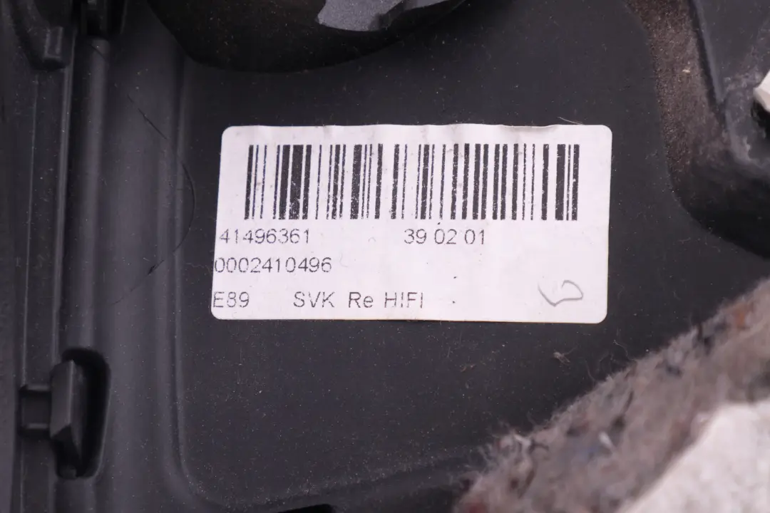 BMW Z4 Reihe E89 Cabrio Roadster Seitenverkleidung hinten rechts Black Schwarz - SKU 9121824 - Teilenummer 9121824