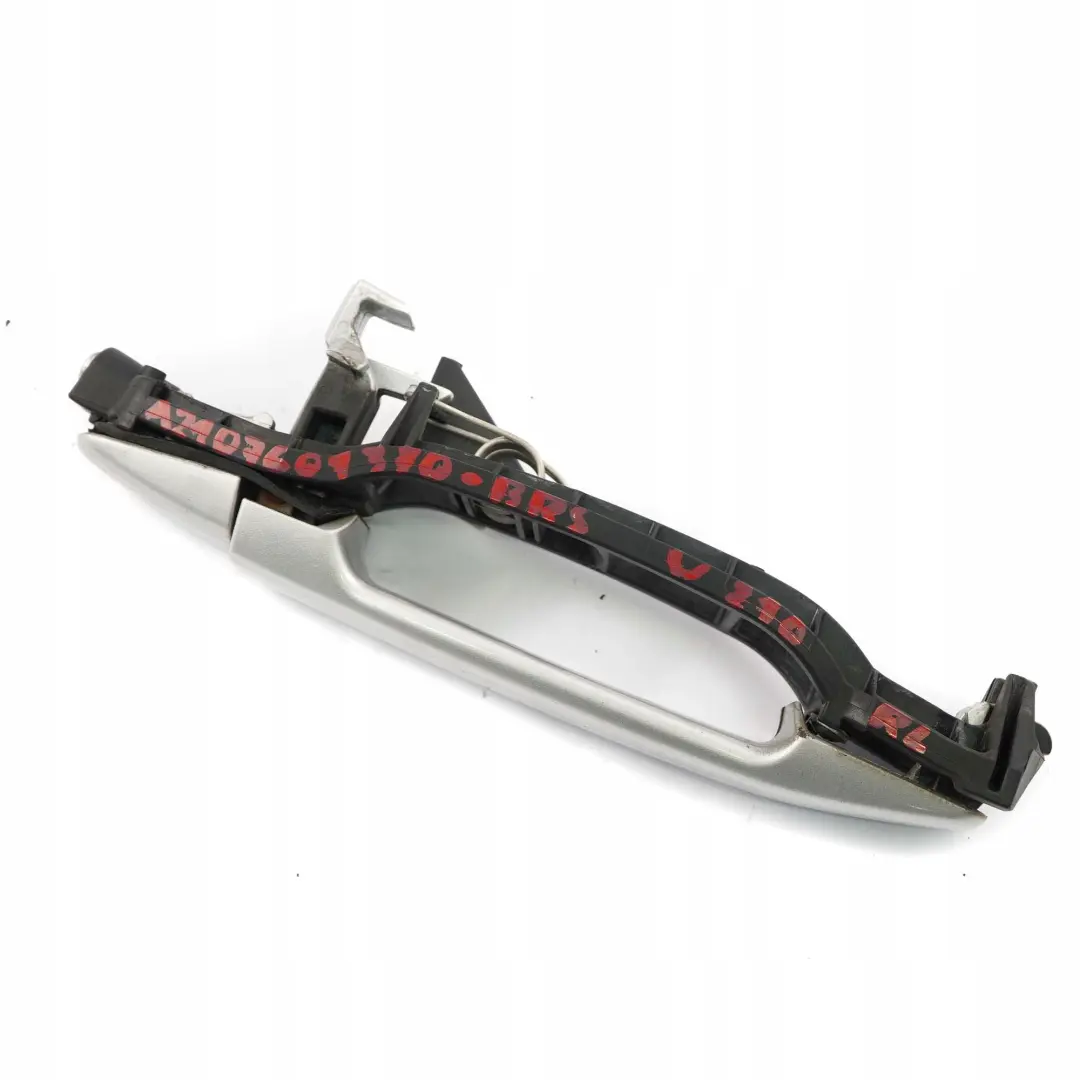 Mercedes-Benz E W210 Handle Rear Left N/S Door Brillantsilber Brilliant Silver to with Part number A2107601370 Mercedes-Benz E W210 Handle Rear Left N/S Door Brillantsilber Brilliant Silver - SKU A2107601370-BRS - Part number A2107601370