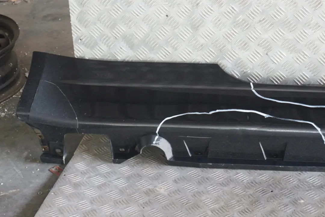 BMW 6 Series E63 E64 Door Sill Side Cover Skirt Right O/S Black Sapphire - 475 - SKU 0304948-BS - Part number 0304948