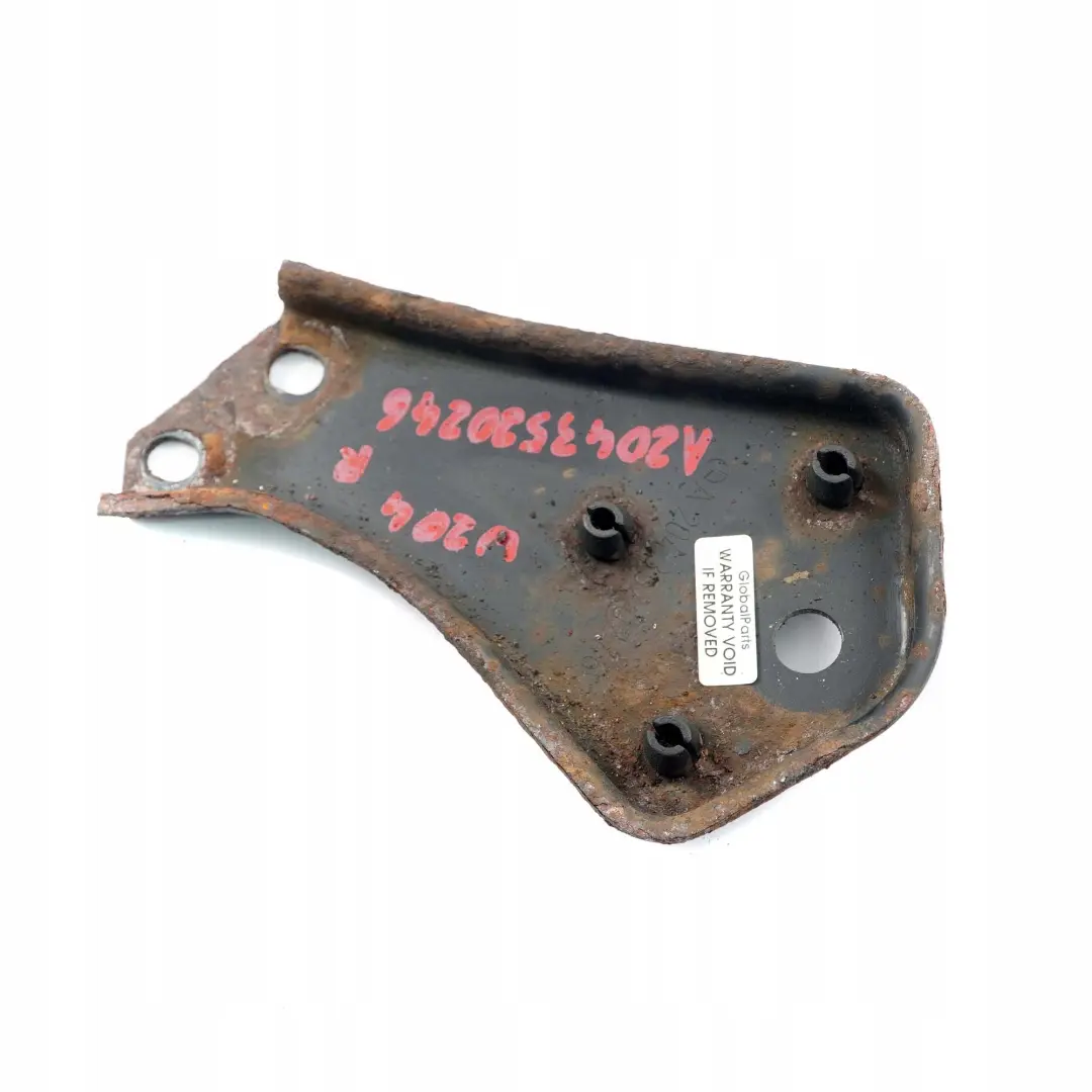 Subframe Right O/S Mount Plate Bracket to Mercedes W204 W212 Rear with Part number A2043520246 Mercedes W204 W212 Rear Subframe Right O/S Mount Plate Bracket - SKU A2043520246 - Part number A2043520246