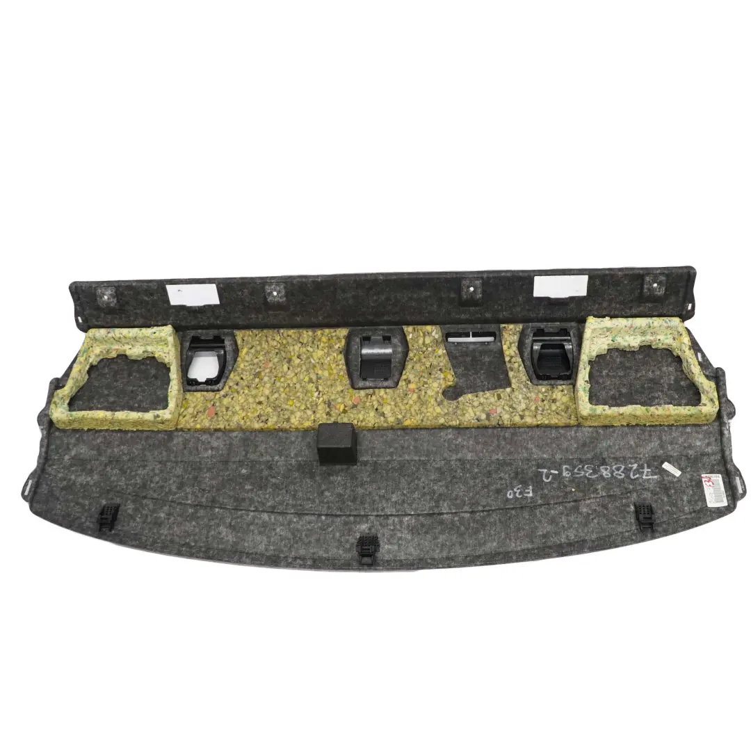 Fondo Scomparto Copertura Nera Hinterfenster per BMW F30 F80 M3 2 con numero di parte 7288359 BMW F30 F80 M3 2 Fondo Scomparto Copertura Nera Hinterfenster - SKU 7288359-2 - Numero di parte 7288359