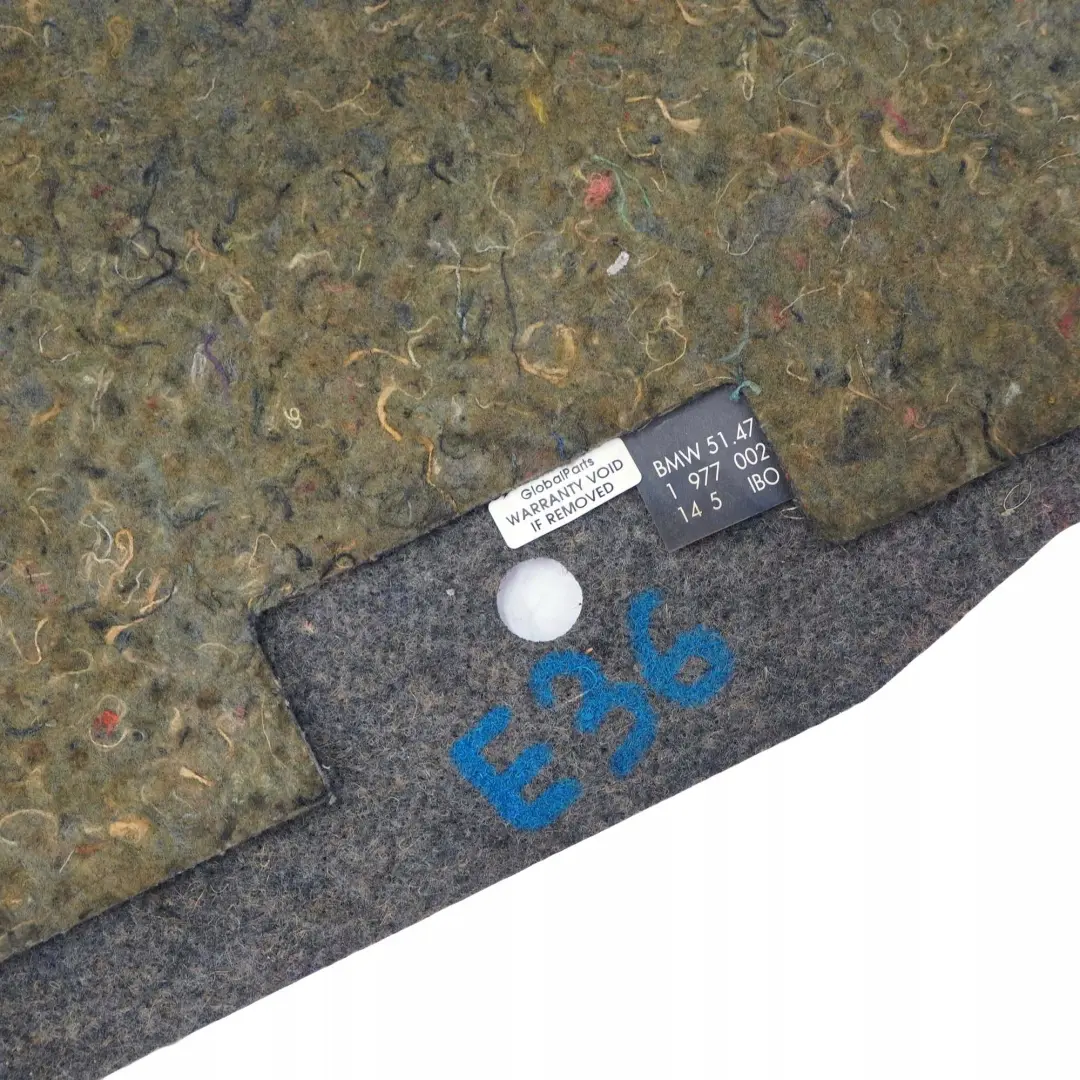 Tapicerka podłoga bagażnika do BMW E36 Sedan Coupe o numerze 1977002 BMW E36 Sedan Coupe Tapicerka podłoga bagażnika - SKU 1977002 - Numer Części 1977002