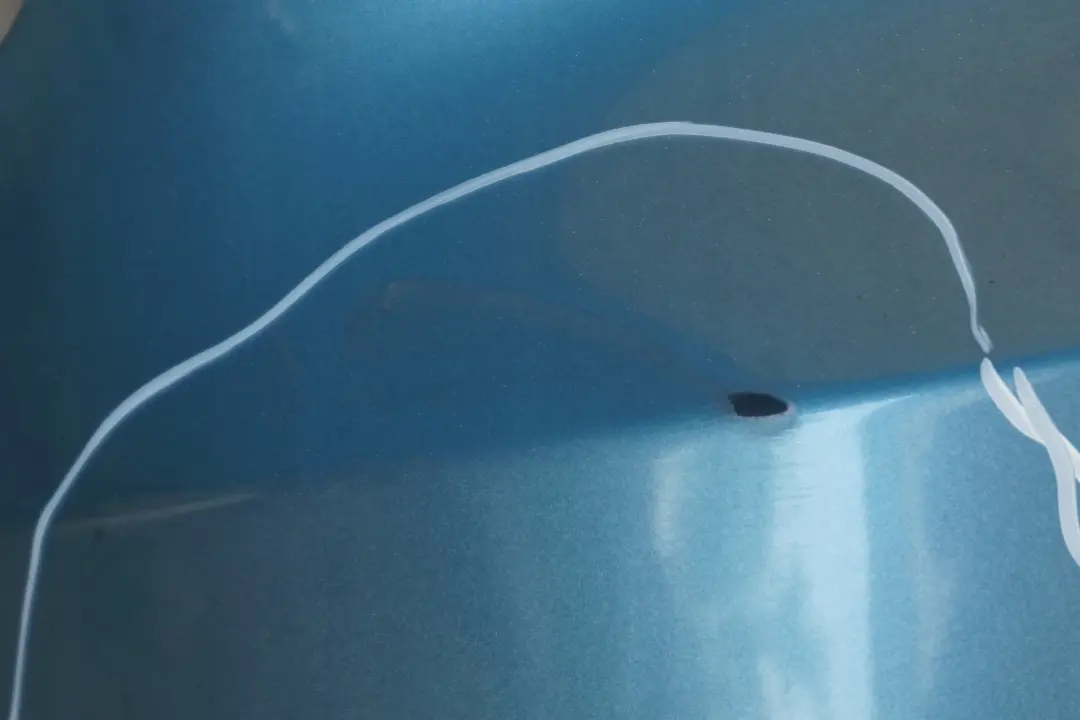 BMW 3 SERIES E92 E93 Rear Bumper Panel PDC Atlantikblau Atlantic Blue A13 - SKU 0034474-ATL - Part number 0034474