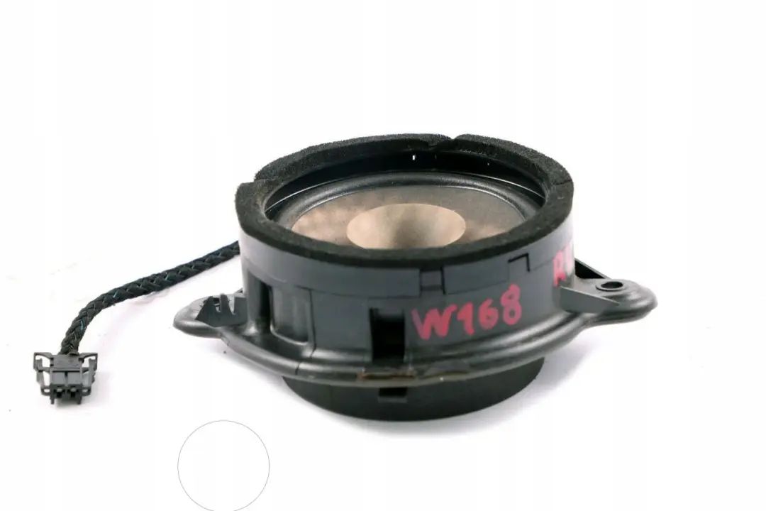 Mercedes-Benz W168 Arriere Gauche Porte Haut-Parleur pour à propos du numéro de pièce A1688200502 Mercedes-Benz W168 Arriere Gauche Porte Haut-Parleur - SKU A1688200502 - Numéro de pièce A1688200502
