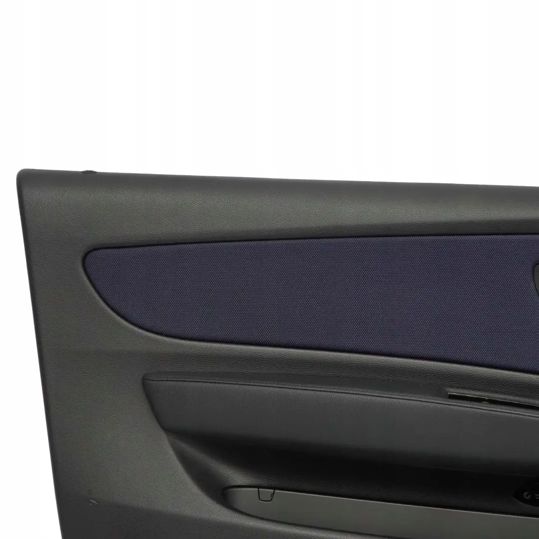 Door Lining Card Cloth Front Left N/S Network Monaco Blue to BMW 1 Series E81 E82 with Part number 9121235 BMW 1 Series E81 E82 Door Lining Card Cloth Front Left N/S Network Monaco Blue - SKU 9121235 - Part number 9121235