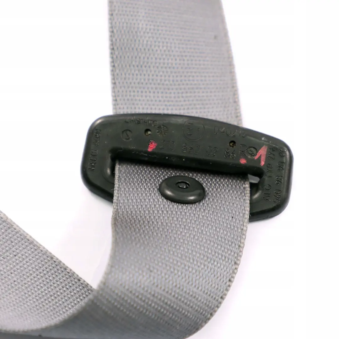  Mercedes-Benz E-Class W210 Front Right O/S Seat Belt Grey - SKU A2108600286-1 - Part number A2108600286