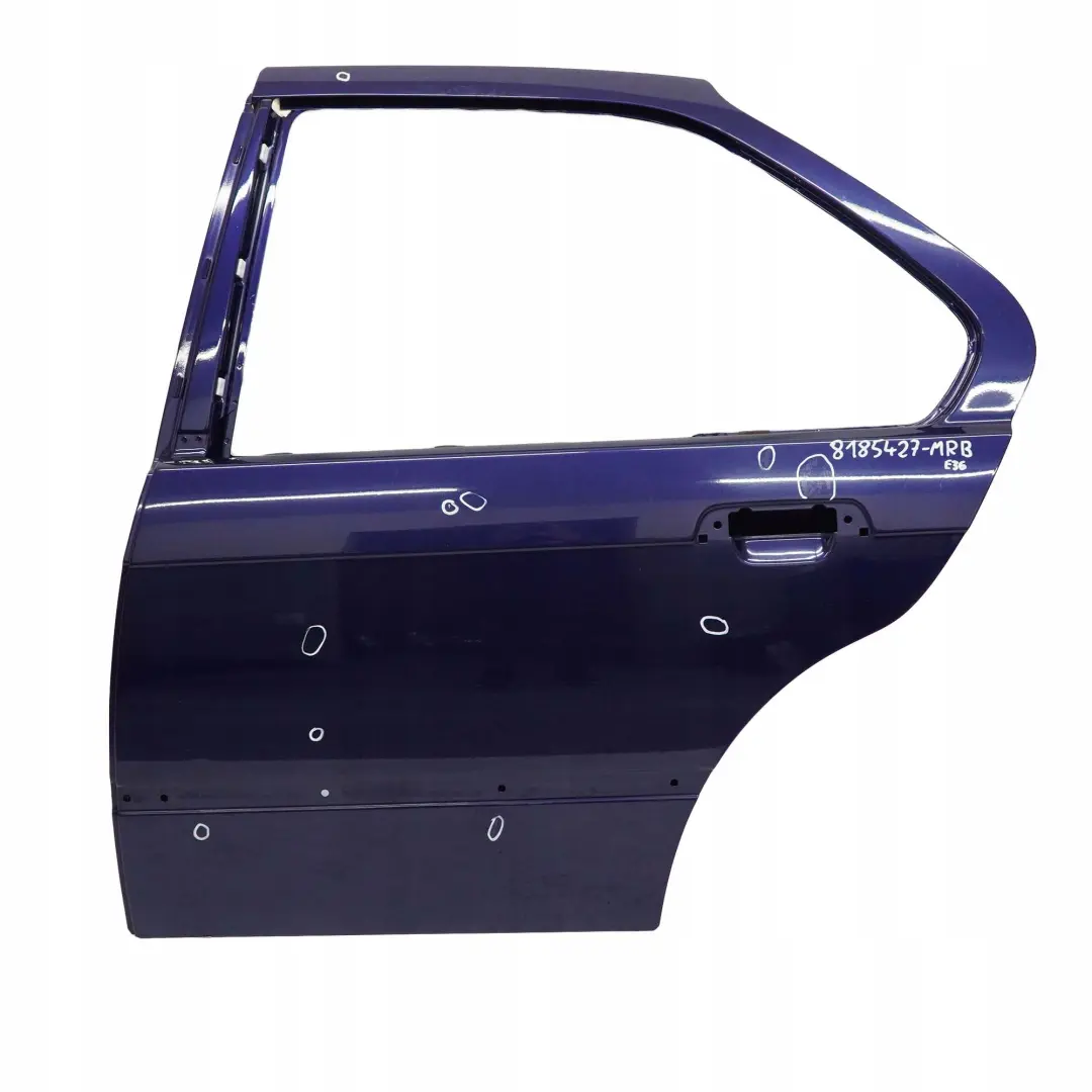 BMW E36 Berlina Porta Posteriore Sinistra Blu Montreal Blu - - SKU 8185427-MRB - Numero di parte 8185427