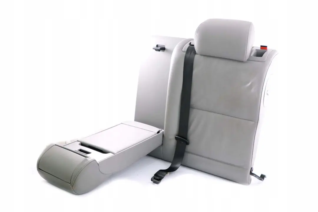 BMW 5 Series E61 Touring Rear Left N/S Seat Back Cover Backrest Grey Leather - SKU 7125233 - Part number 7125233