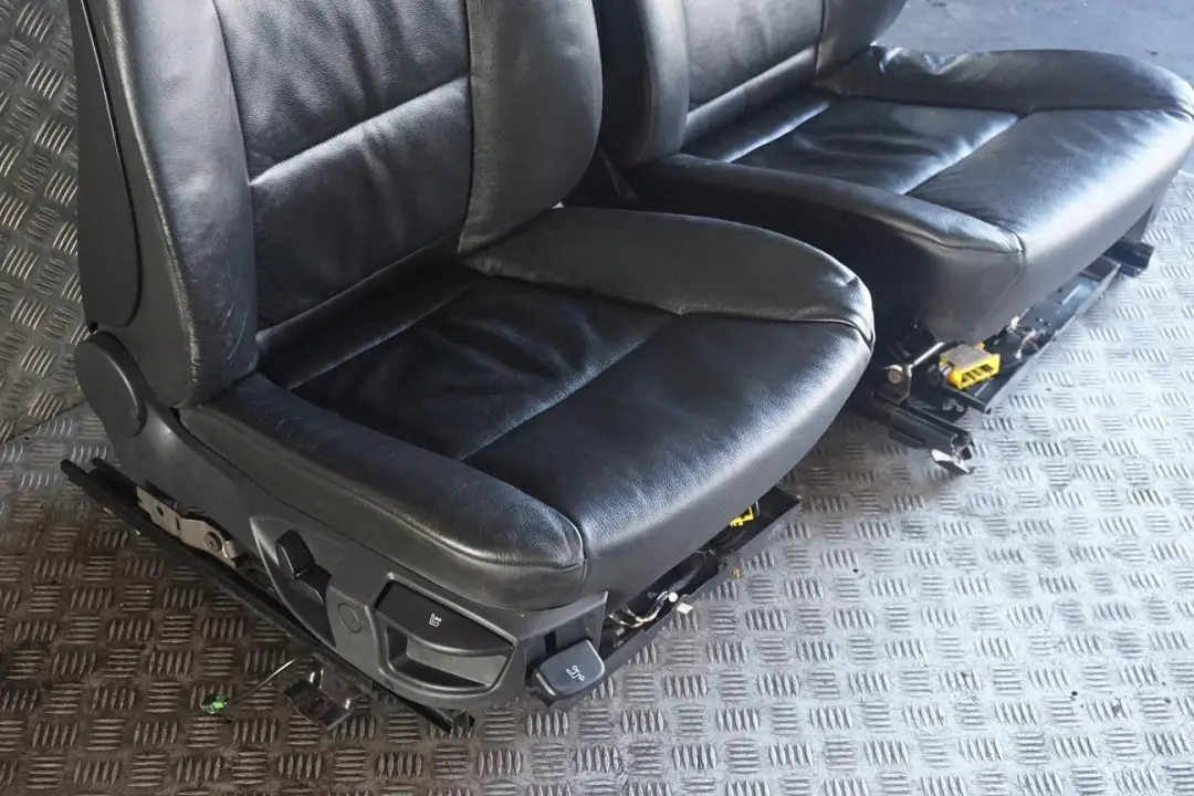 Leather Interior Seats With Door Cards to BMW 5 Series Black with Part number e60 BMW 5 Series Black Leather Interior Seats With Door Cards - SKU rhd-E60 Black Leather Seats - Part number e60