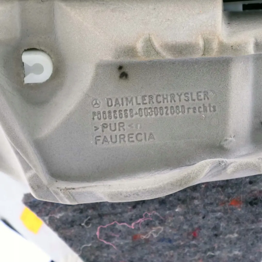 Mercedes Benz CLK C209 Rear Right O/S Lateral Trim Panel Leather Black - SKU A2096907225 - Part number A2096907225