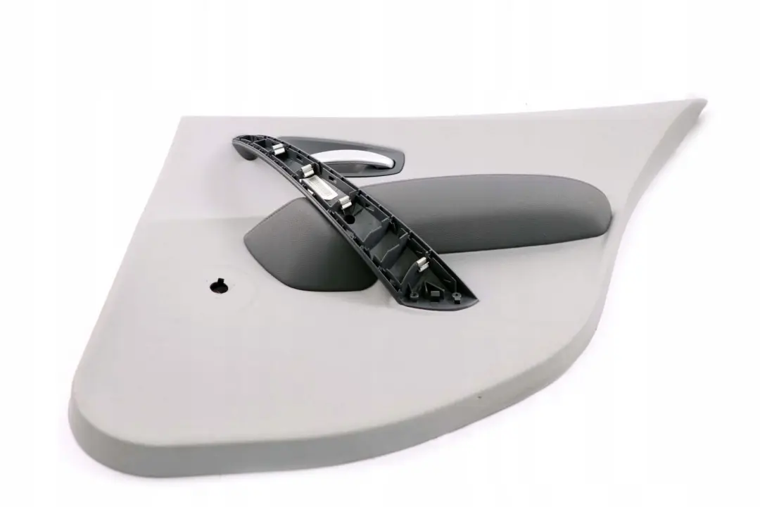 Door Card Trim Panel Rear Right Alaskagrau Grey para BMW E87 con número de pieza 7133354 BMW E87 Door Card Trim Panel Rear Right Alaskagrau Grey - SKU 7133354-2 - Número de pieza 7133354