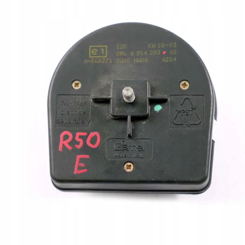 Alarm Tilt Siren Sounder Speaker to BMW Mini Cooper R50 R53 with Part number 6914293 BMW Mini Cooper R50 R53 Alarm Tilt Siren Sounder Speaker - SKU 6914293 - Part number 6914293