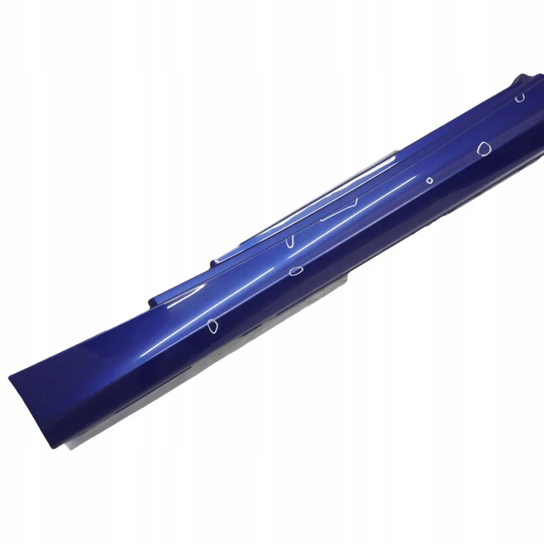 BMW E81 E82 E88 2 Sill Strip Faldon Lateral Izquierdo Montegoblau Azul - A51 - SKU 0036143-MTB2 - Número de pieza 0036143