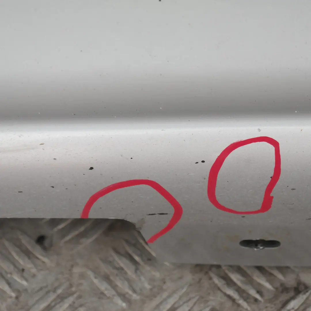 Sill strip side skirt left N/S Titansilber Metallic Silver 354 to BMW 1 Series E87 with Part number 32949 BMW 1 Series E87 Sill strip side skirt left N/S Titansilber Metallic Silver 354 - SKU 0032949-TS12 - Part number 32949