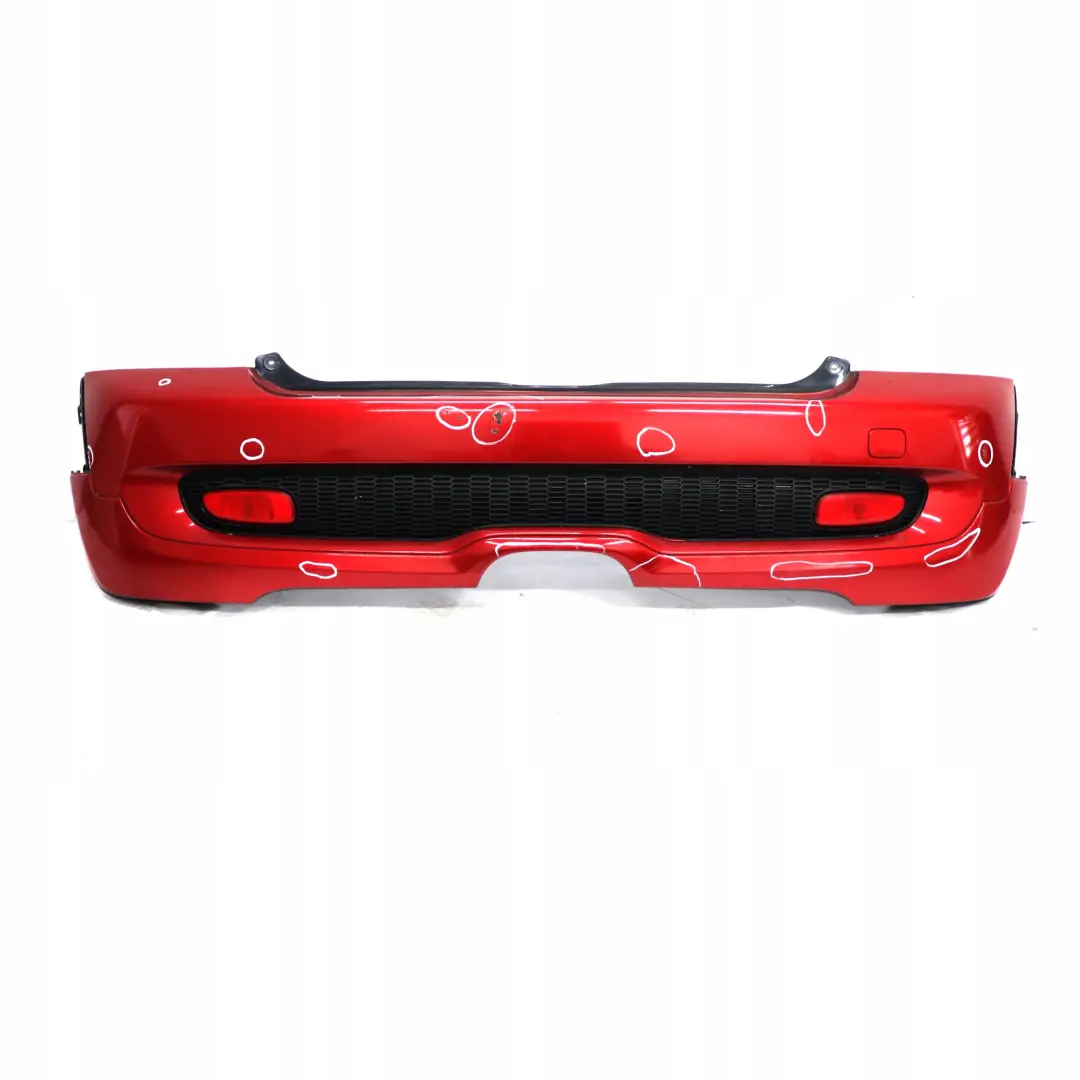 Paragolpes trasero completo pintado De rojo para Mini Cooper S R56 R57 con número de pieza 0430252 Mini Cooper S R56 R57 Paragolpes trasero completo pintado De rojo - SKU 0430252-RED - Número de pieza 0430252