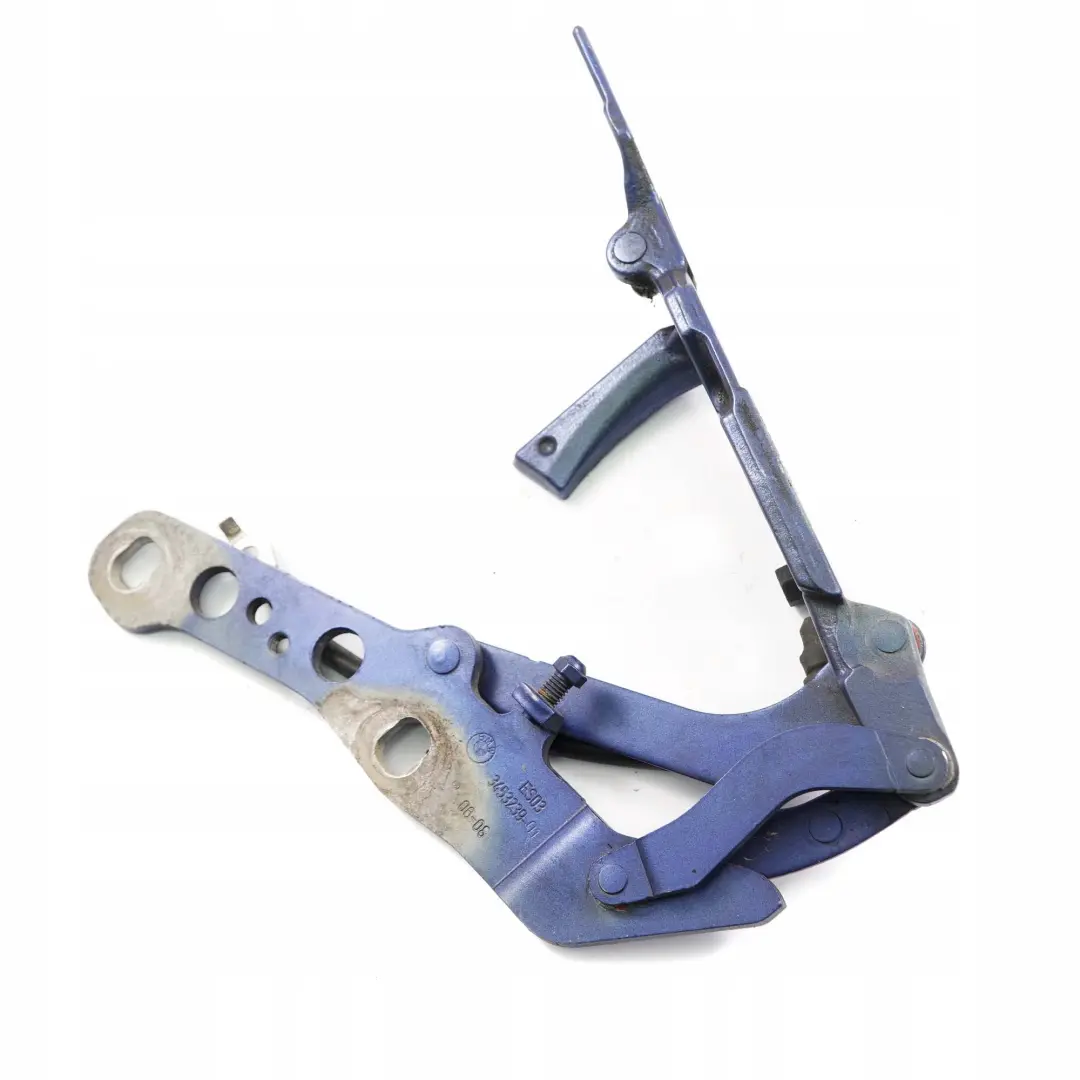 BMW X3 Series E83 Front Bonnet Hood Left Hinge N/S Montegoblau Blue - A51 - SKU 3411447-MTB - Part number 3411447