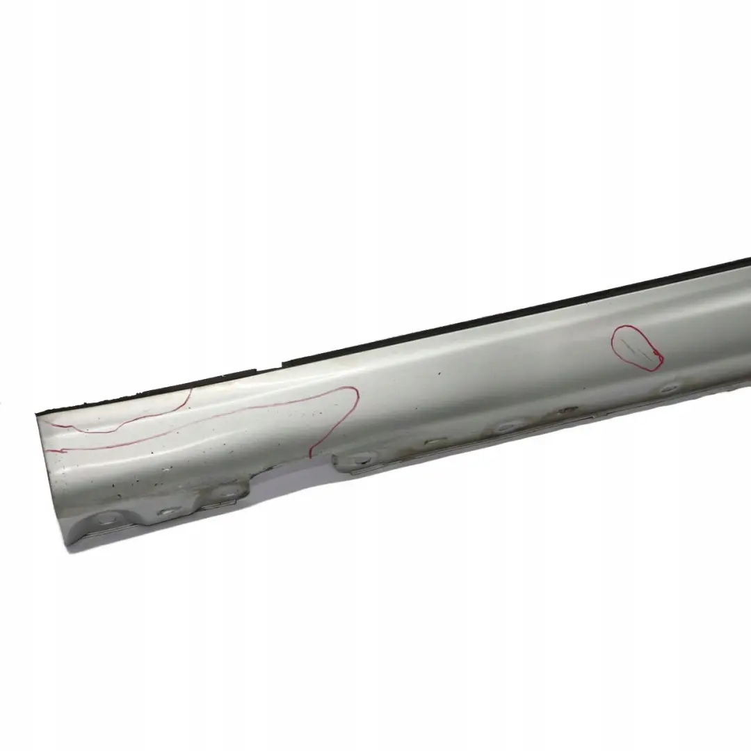 Mercedes-Benz C CL203 W203 Sill Side Cover Skirt Left N/S Brilliant Silver to with Part number A2036980554 Mercedes-Benz C CL203 W203 Sill Side Cover Skirt Left N/S Brilliant Silver - SKU A2036980554-BRS - Part number A2036980554