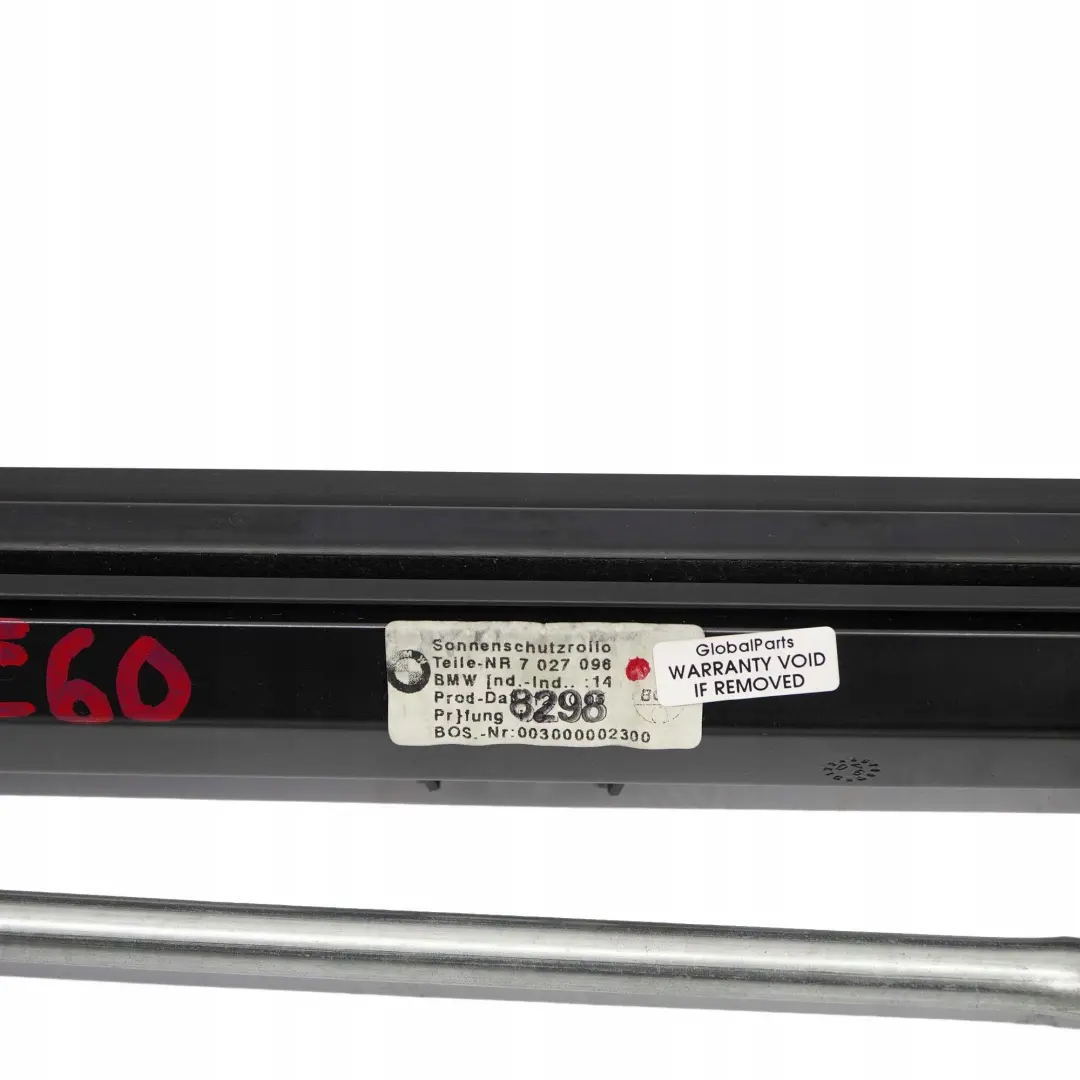 Parcel Shelf Electric Sun Blind Schwarz Black to BMW 5 E60 Saloon Rear with Part number 9143448 BMW 5 E60 Saloon Rear Parcel Shelf Electric Sun Blind Schwarz Black - SKU 9143448 - Part number 9143448