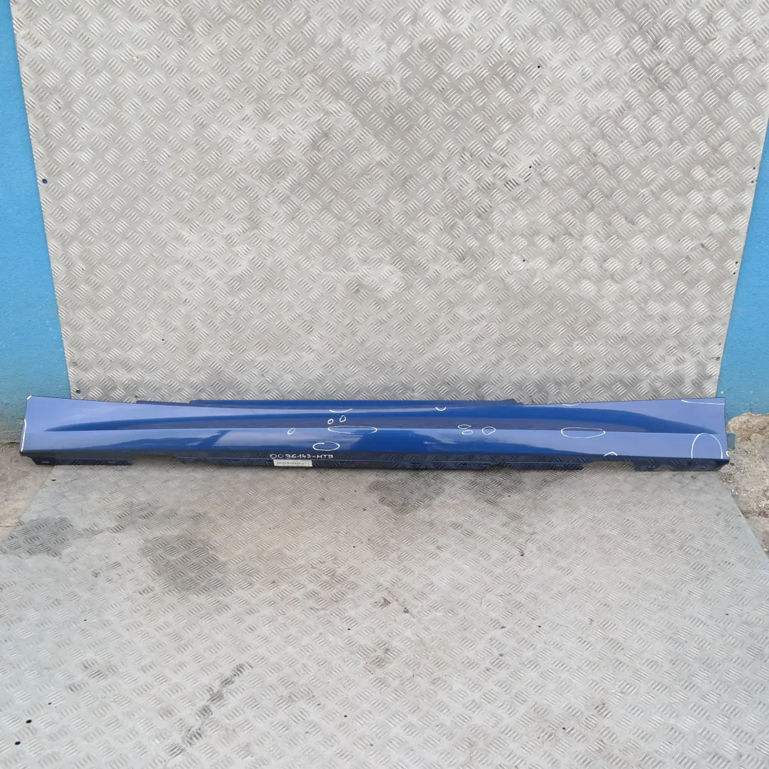 BMW 1 SERIES E81 E82 E88 Sill Strip Side Skirt Left N/S Montegoblau Blau Blue - SKU 0036143-MTB - Part number 0036143-MTB