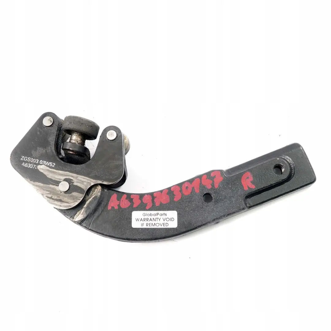 Mercedes Vito W639 Right O/S Sliding Door Bottom Roller Hinge - SKU A6397630147 - Part number A6397630147