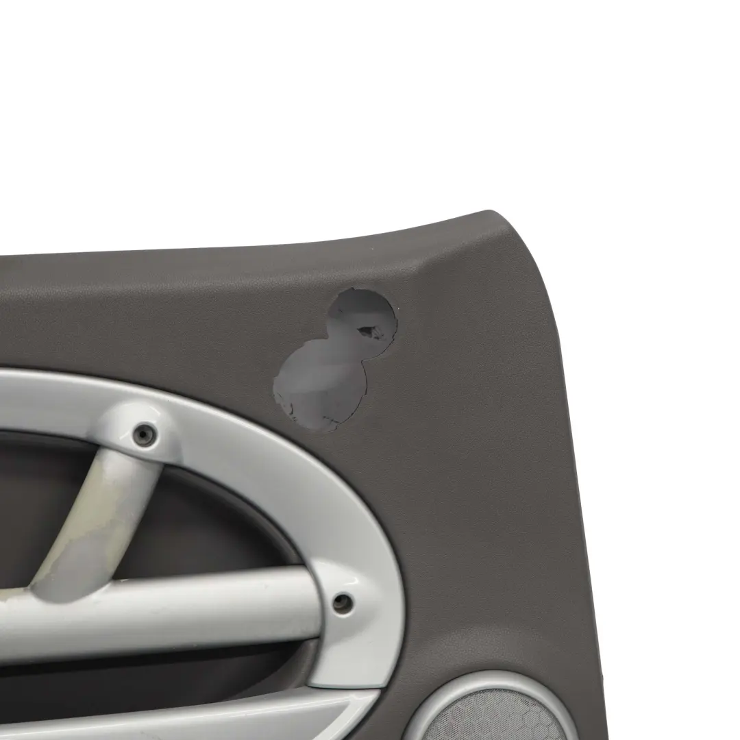 Pannello Porta Decorazione Frontale SX Grigio Argento Tessuto per Mini R50 con numero di parte 7070591 Mini R50 Pannello Porta Decorazione Frontale SX Grigio Argento Tessuto - SKU 7070591 - Numero di parte 7070591