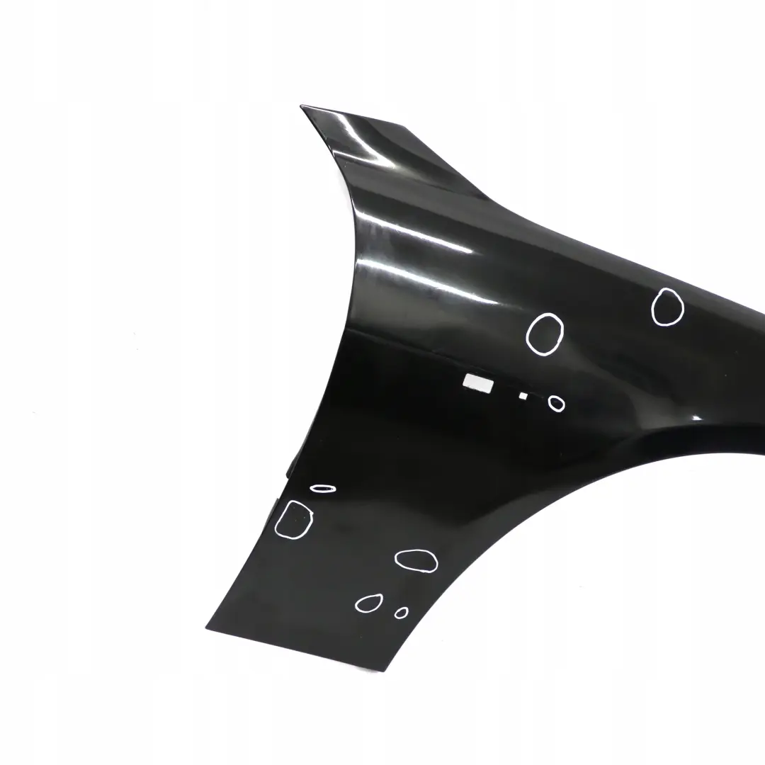 BMW E65 E66 Pannello Laterale Anteriore Destro Parafango Black Sapphire - 475 - SKU 7138474-BS - Numero di parte 7138474