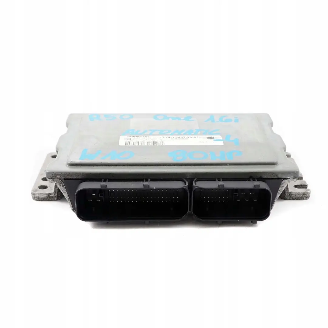 90HP Engine ECU Kit DME + EWS3 + Key Automatic to Mini R50 One 1.6i W10 with Part number 7545789 Mini R50 One 1.6i W10 90HP Engine ECU Kit DME + EWS3 + Key Automatic - SKU 7545789-4 - Part number 7545789