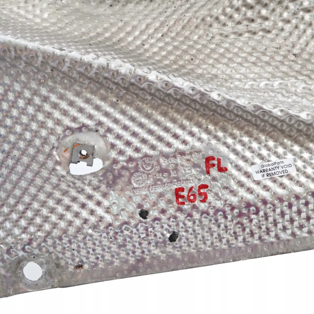 BMW 7 Series E65 E66 Heat Insulation Shield Engine Support Left N/S 8238073 - SKU 7065735 - Part number 7065735