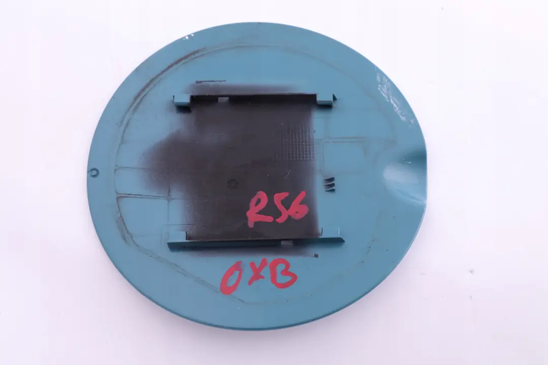 Filler In Flap Fuel Cap Cover Oxygen Blue to BMW MINI Cooper One R55 R56 with Part number 7148883 BMW MINI Cooper One R55 R56 Filler In Flap Fuel Cap Cover Oxygen Blue - SKU 7148883-OXB - Part number 7148883