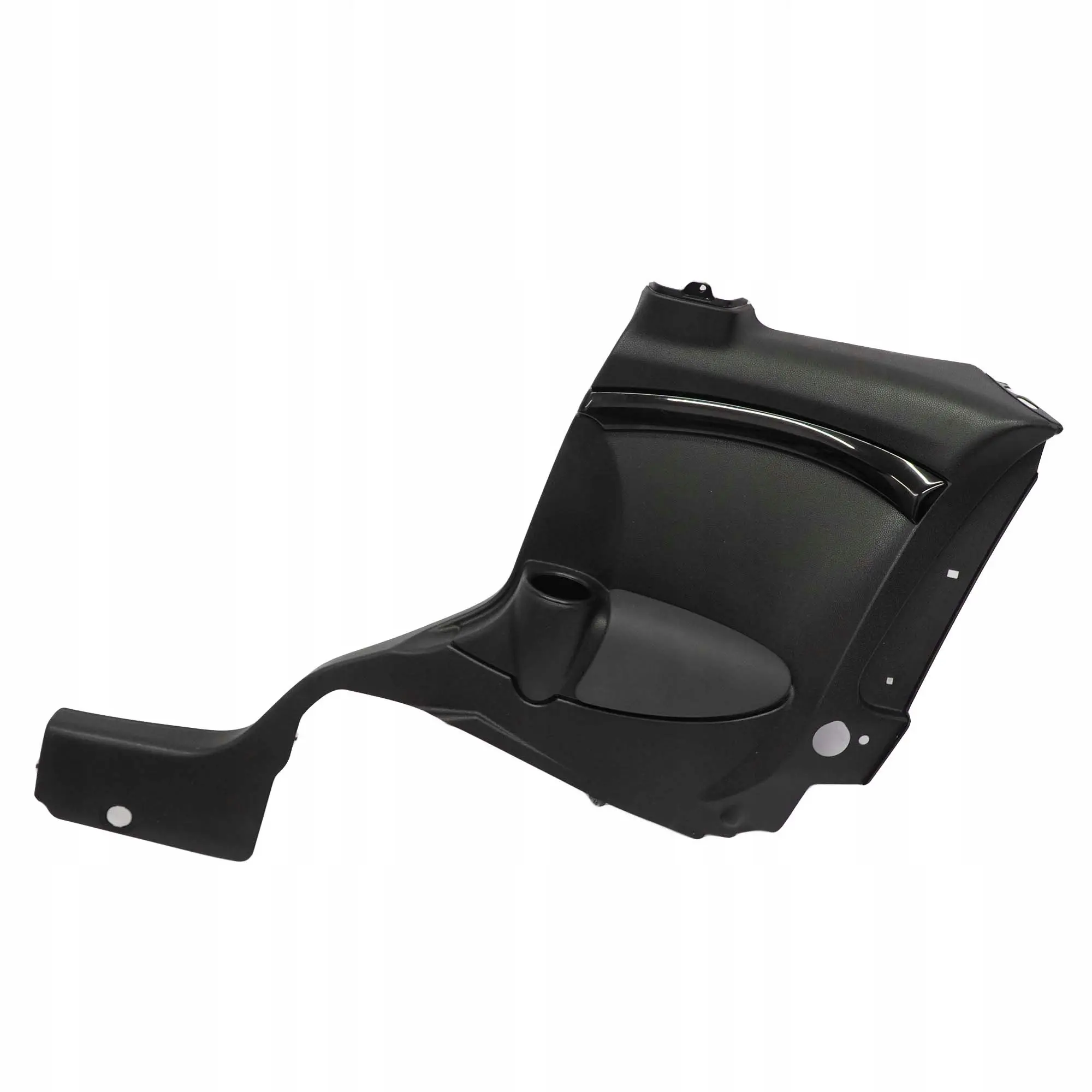 Mini R55 LCI Carenage Lateral Arriere Droite Charbon Noir Piano Brillant