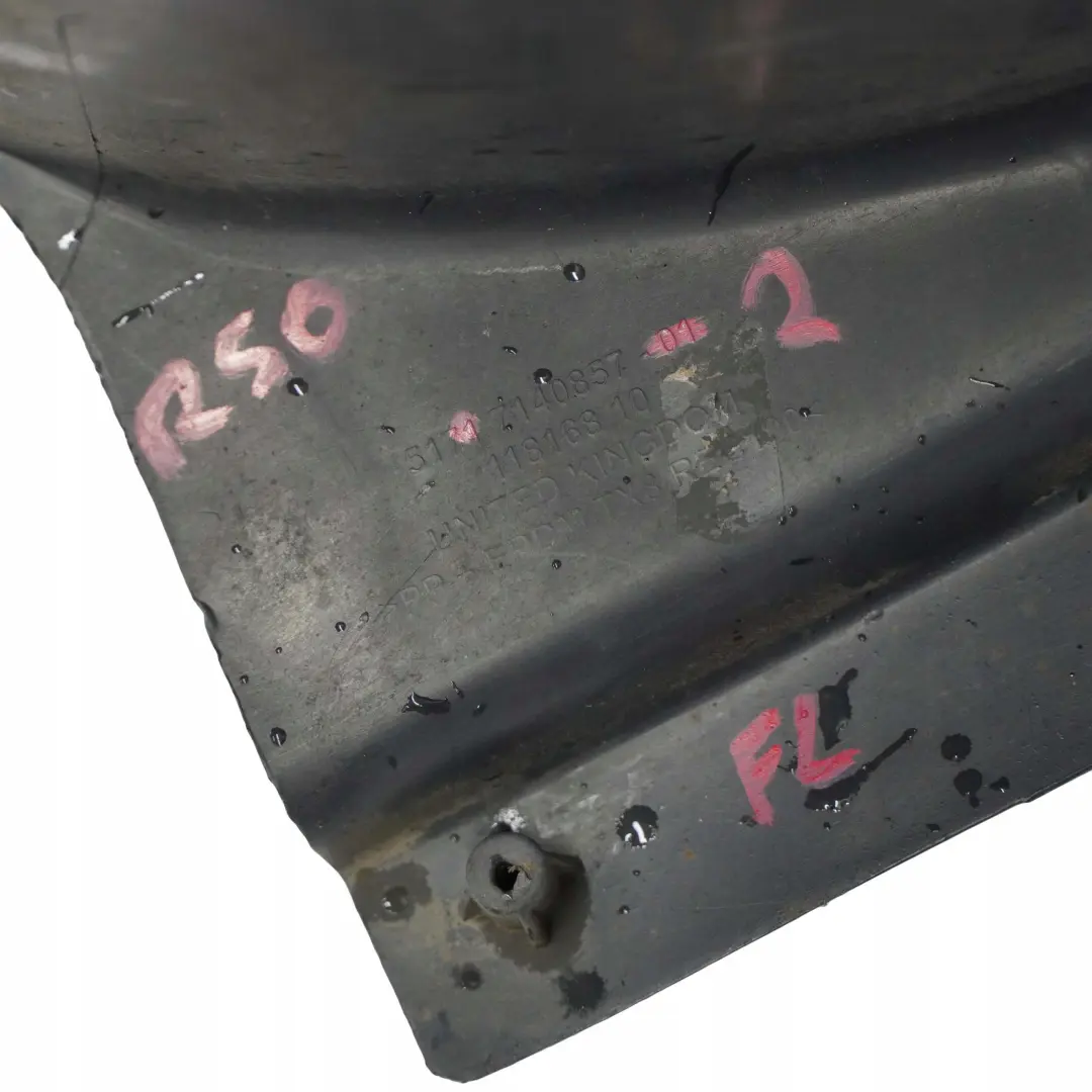 Delantero Izquierdo Tapa Arco Rueda para Mini Cooper One R50 R52 2 con número de pieza 7140857 Mini Cooper One R50 R52 2 Delantero Izquierdo Tapa Arco Rueda - SKU 7140857-2 - Número de pieza 7140857