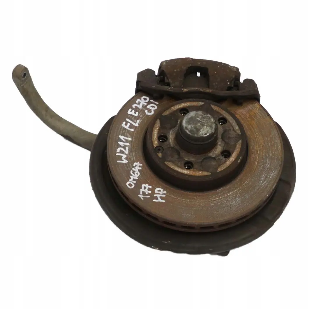 Mercedes-Benz W211 E 270 CDI Support de Roue Moyeu Etrier de Frein avant Gauche pour à propos du numéro de pièce A0003301007 Mercedes-Benz W211 E 270 CDI Support de Roue Moyeu Etrier de Frein avant Gauche - SKU A0003301007 - Numéro de pièce A0003301007