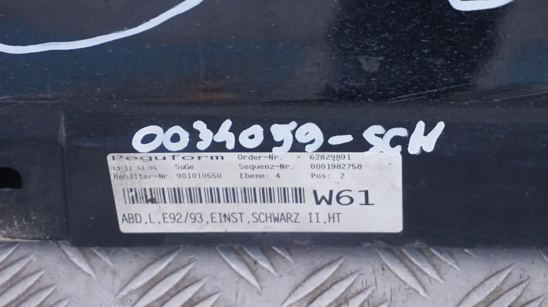 listwa nakładka próg lewy schwarz II do BMW 3 E92 o numerze 0034059 BMW 3 E92 listwa nakładka próg lewy schwarz II - SKU 0034059-SCH - Numer Części 0034059