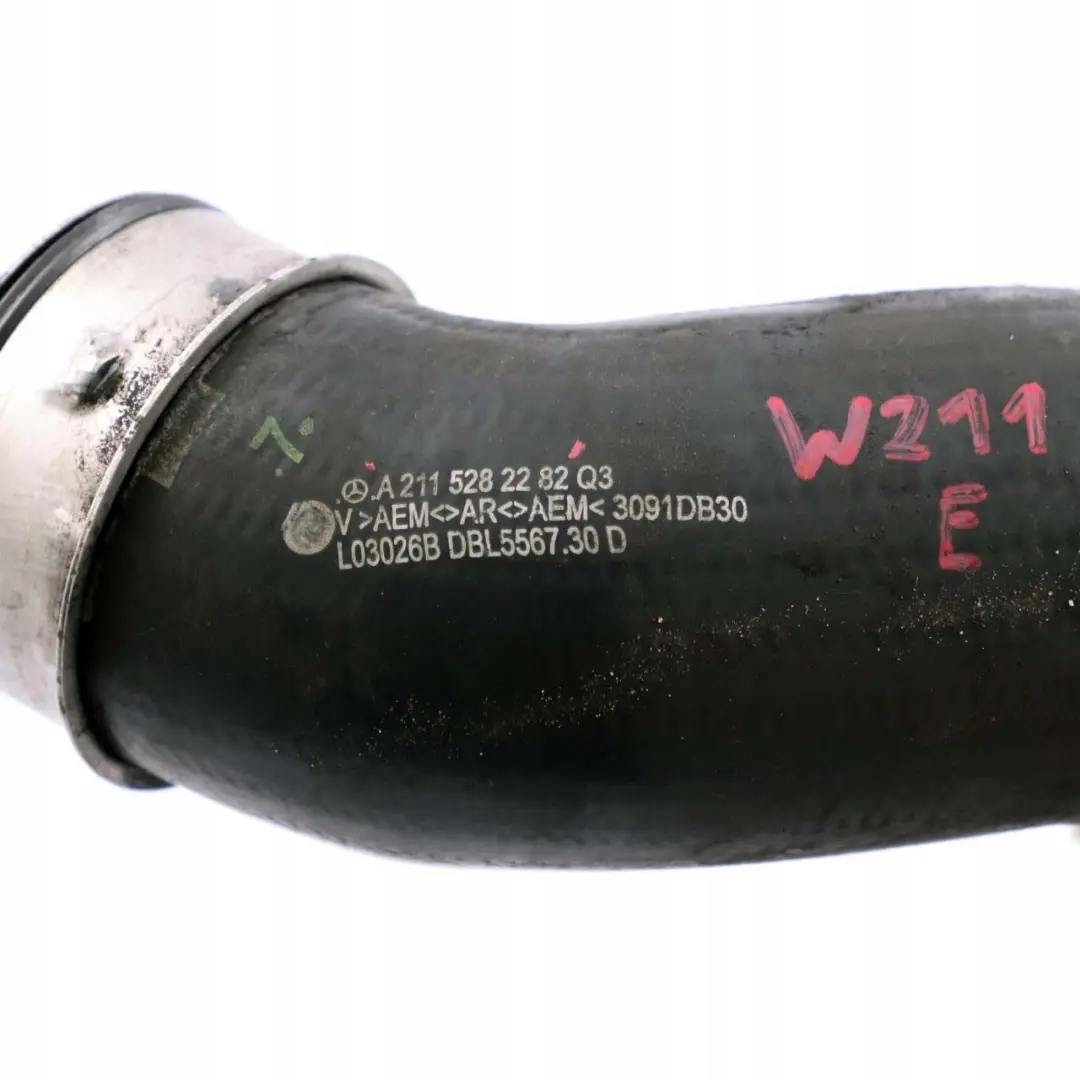 Mercedes-Benz W211 E 270 CDI Diesel Air Charge Intercooler Hose - SKU A2115282282 - Part number A2115282282