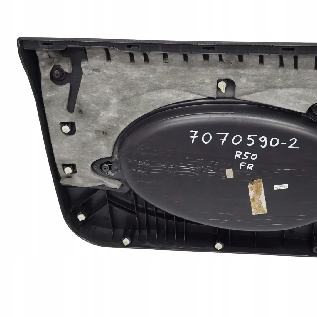 Mini R50 Panneau Portieres Decor Anthracite avant Droit Panther Noir Kaleido - SKU 7070590-2 - Numéro de pièce 7070590