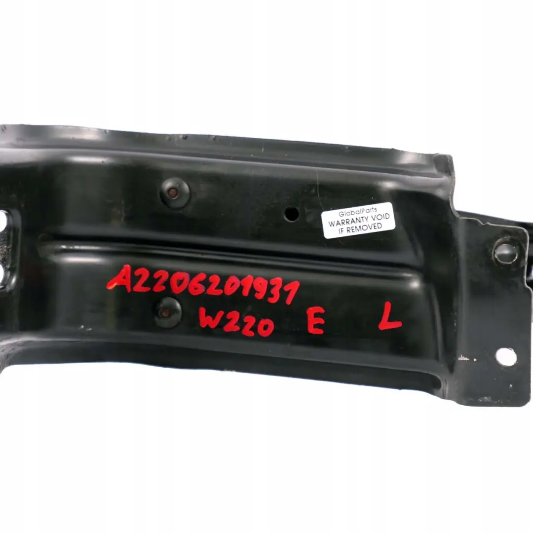 Mercedes-Benz S-Klasse W220 Versteifung Träger Halter Rahmen Links für mit Teilenummer A2206201931 Mercedes-Benz S-Klasse W220 Versteifung Träger Halter Rahmen Links - SKU A2206201931 - Teilenummer A2206201931