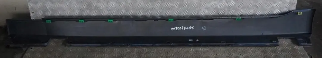 BMW 5 Series E60 E61 Door Sill Side Cover Skirt Right O/S Mysticblau Blue A07 - SKU 0150278-MYS - Part number 150278