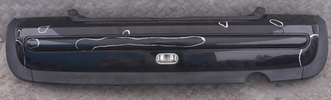 Bumper Panel PDC Holes Cosmosschwarz Cosmos Black - 303 to MINI Cooper R50 Rear with Part number 0029926 MINI Cooper R50 Rear Bumper Panel PDC Holes Cosmosschwarz Cosmos Black - 303 - SKU 0029926-COS - Part number 0029926
