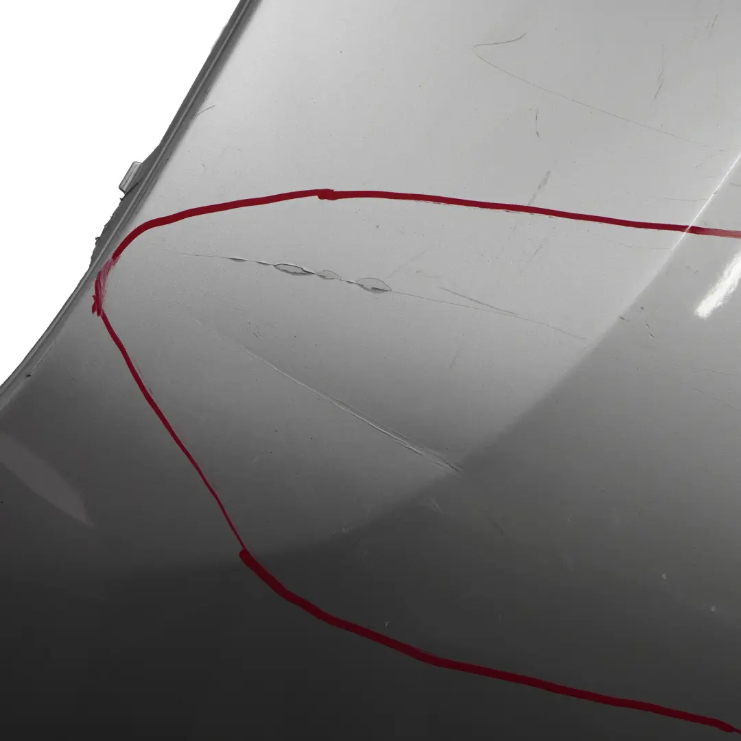 BMW 3 F30 LCI Sport Line Rear Bumper Trim Panel PDC Glacier Silver Metallic A83 - SKU 7384603-GSB - Part number 7384603