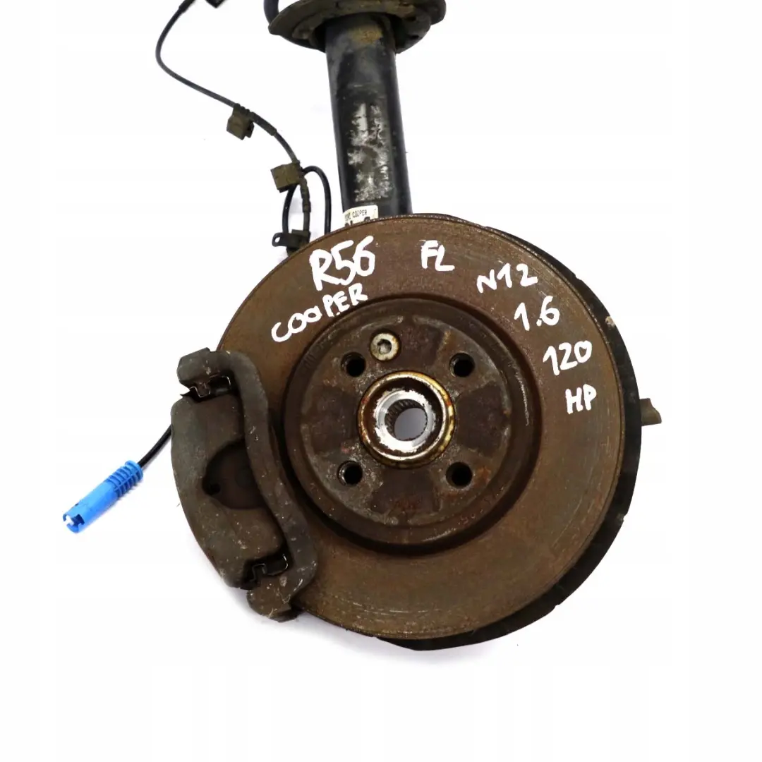 Mini R56 Cooper N12 LEFT SPRING STRUT LEG BRAKE SUSPENSION HUB - SKU 6782207 - Número de pieza 6782207