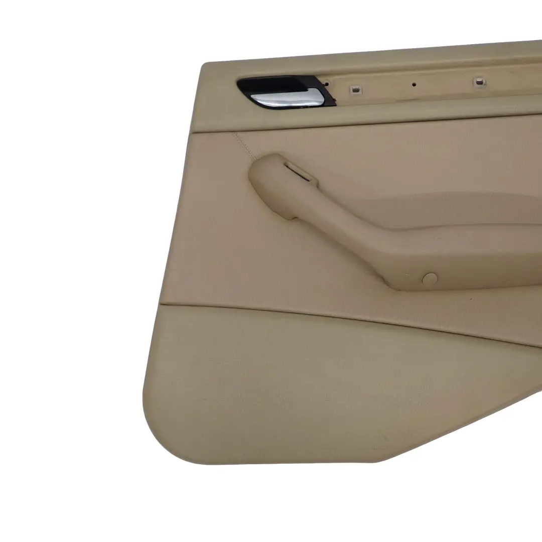 Türverkleidung Hinten Rechts Leder Montana Beige für BMW 3 E46 Limousine Kombi mit Teilenummer 8224540 BMW 3 E46 Limousine Kombi Türverkleidung Hinten Rechts Leder Montana Beige - SKU 8224540 - Teilenummer 8224540