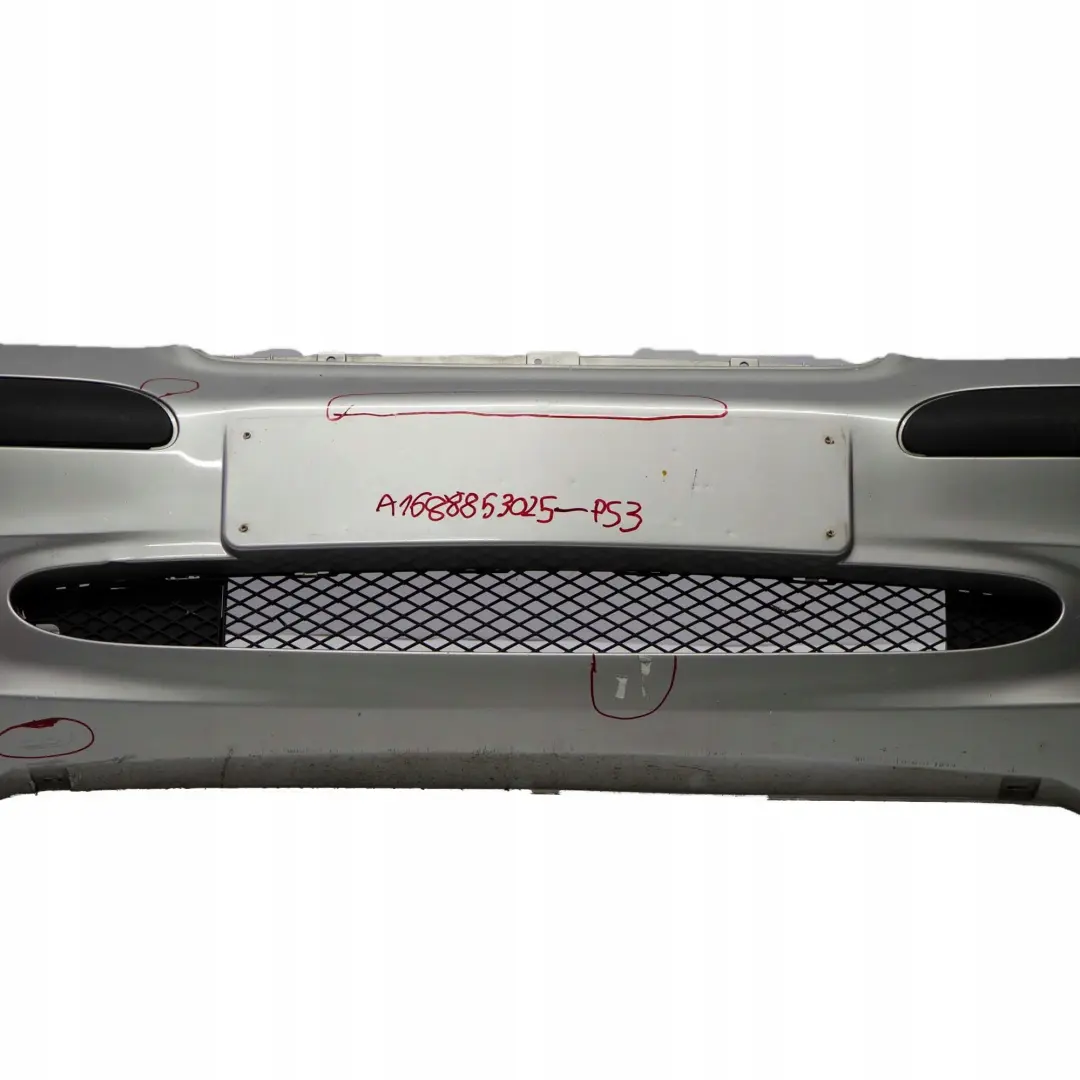 Mercedes-Benz A-Class W168 3 Front Bumper Trim Panel Polar Silver Metallic 761 to with Part number A1688853025 Mercedes-Benz A-Class W168 3 Front Bumper Trim Panel Polar Silver Metallic 761 - SKU A1688853025-PS3 - Part number A1688853025