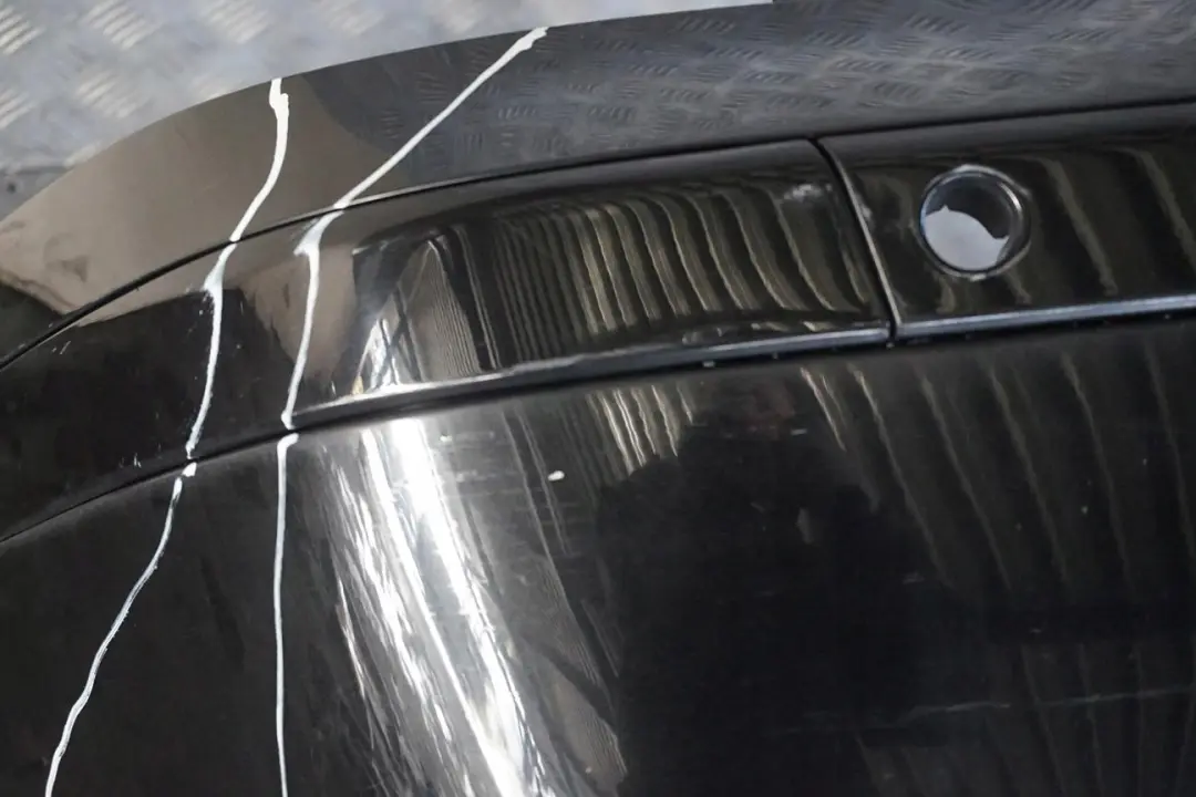 BMW 7 Series E65 E66 E67 Rear Bumper Panel Black Sapphire Metallic - 475 - SKU 0136743-BS - Part number 0136743