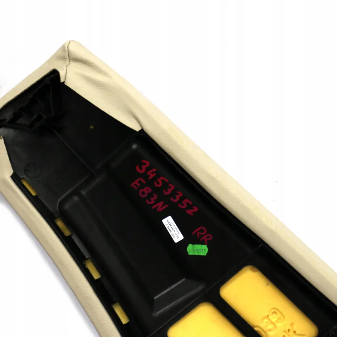 BMW X3 E83 LCI Rear Seat Right O/S Lateral Panel Trim Leather Oyster - SKU 3453352 - Part number 3453352
