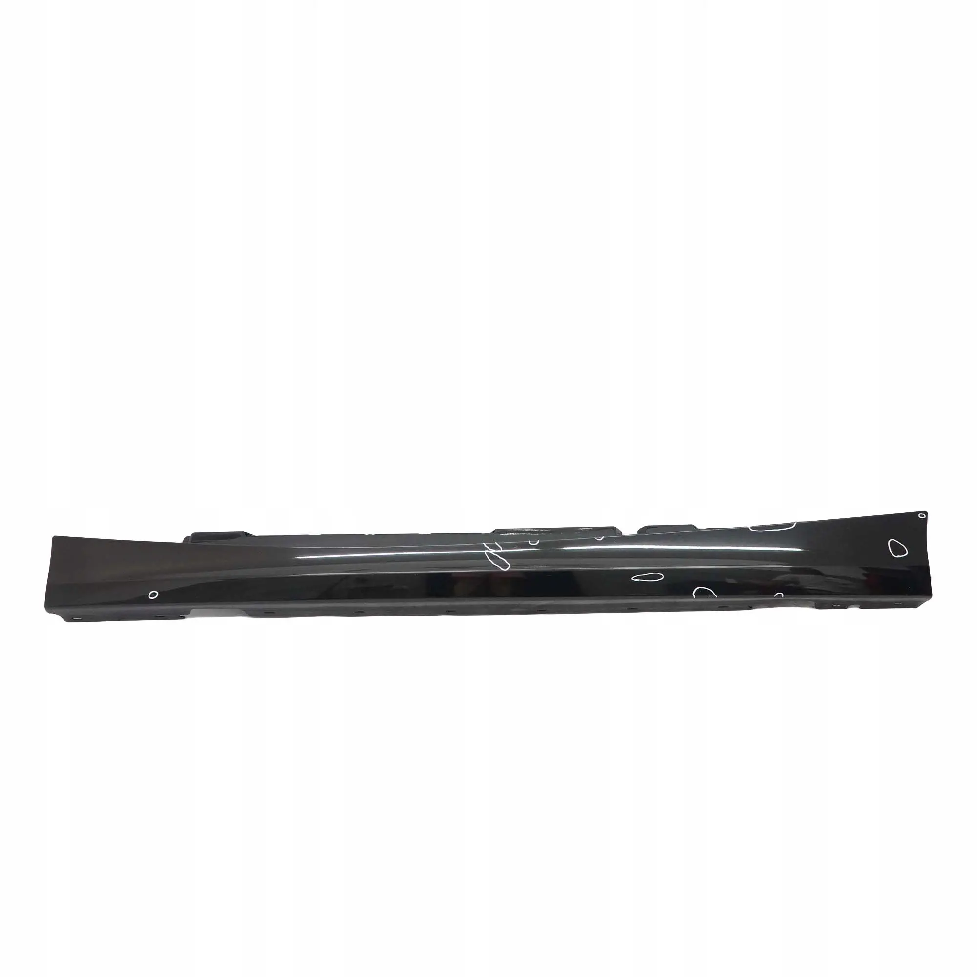 BMW E87N LCI 2 Sill Strip Faldon Lateral Izquierdo Schwarz 2 Negro - 668