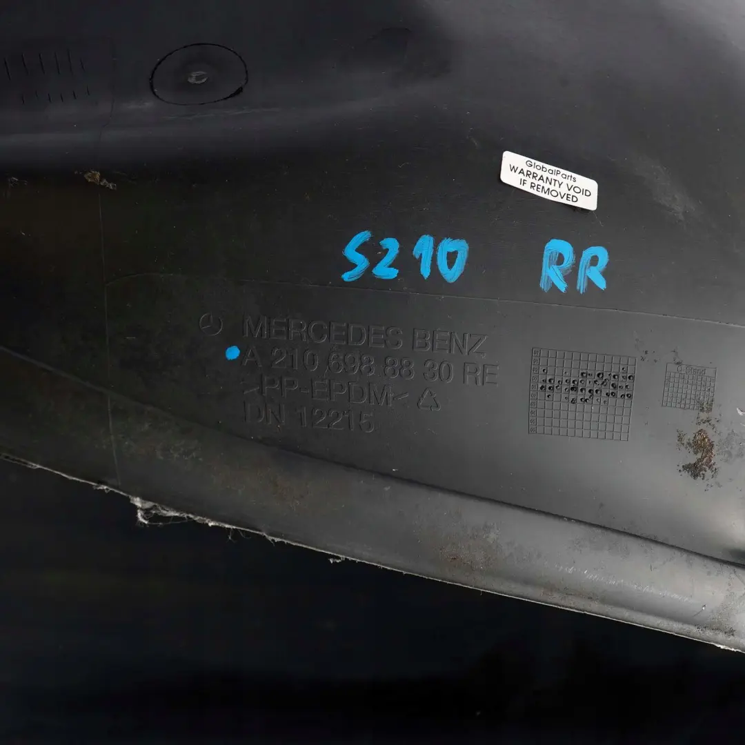 Mercedes-Benz E-Klasse W210 Kombi Radhaus Radschale Hinten Rechts für mit Teilenummer A2106988830 Mercedes-Benz E-Klasse W210 Kombi Radhaus Radschale Hinten Rechts - SKU A2106988830 - Teilenummer A2106988830